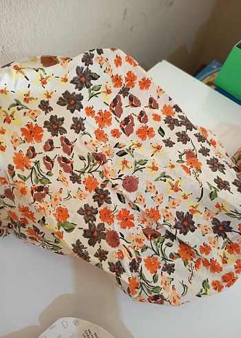 Beden Bebek Önlüğü Seti, Pastel Kahverengi Baskılı