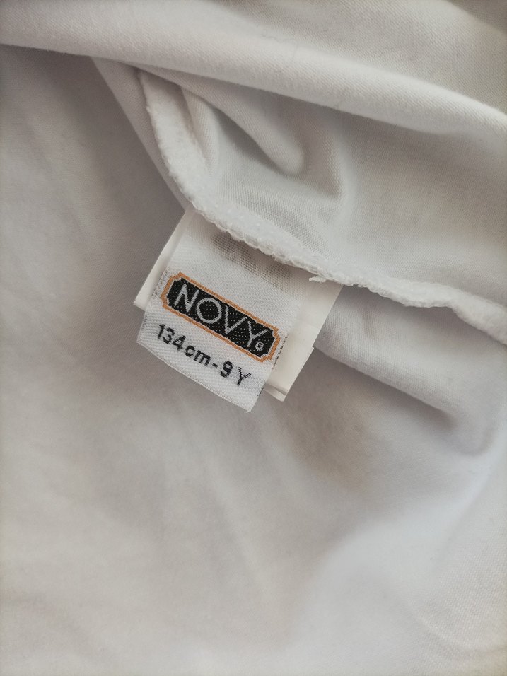 Kız Çocuk Beyaz Kısa Kollu Fırfırlı Tişört - Görsel 4