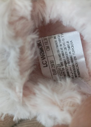 Beyaz Nakışlı Puff Ev Terliği - Görsel 6