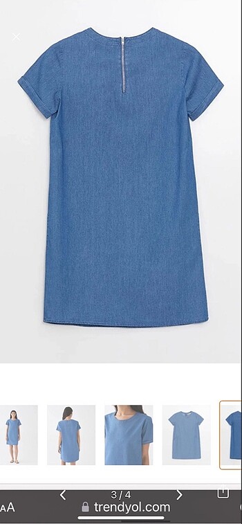 xl Beden Jean elbise