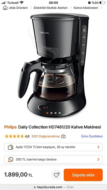 Philips Filtre Kahve Makinesi