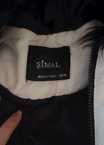 Beyaz Kürklü Kadın Kışlık Mont - Görsel 2