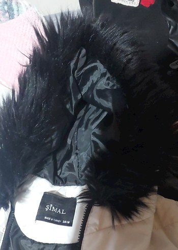 Beyaz Kürklü Kadın Kışlık Mont - Görsel 3