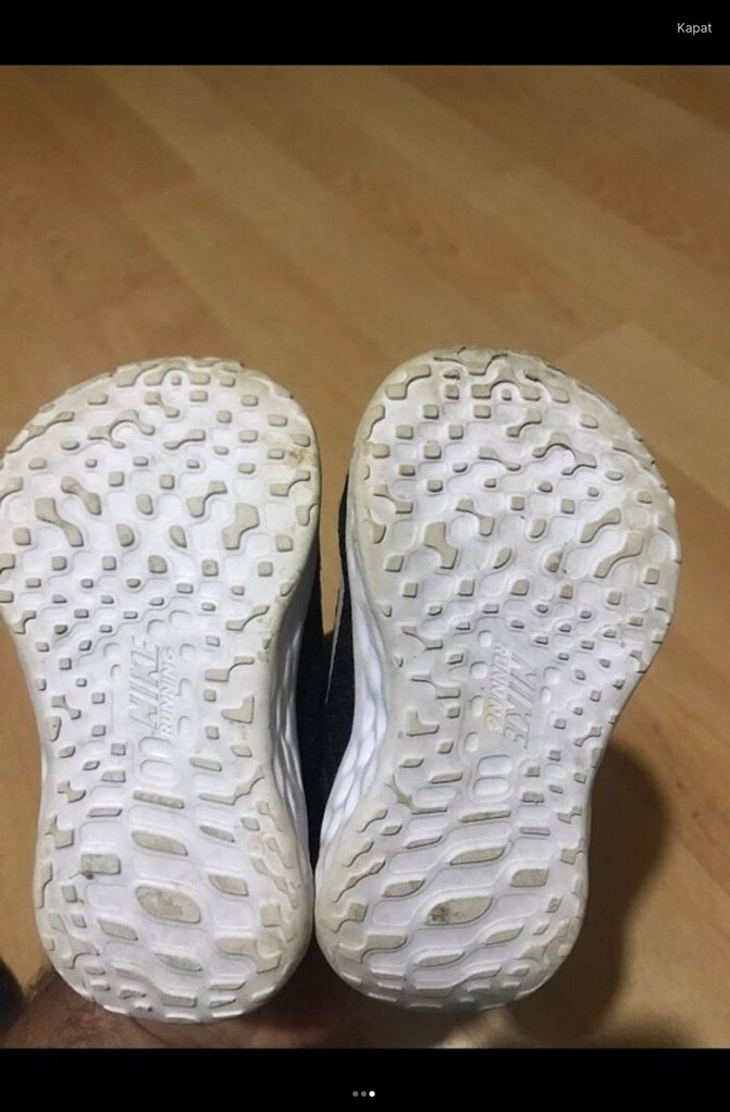 Siyah Erkek Çocuk Spor Ayakkabı Velcro - Görsel 2