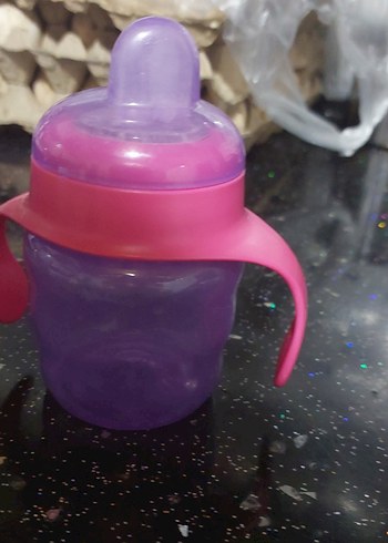 Renkli Mor Bebek Biberonu - Görsel 2