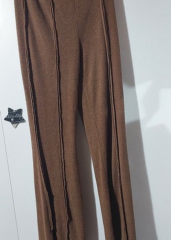 Kahverengi Kadın Süet Kuşaklı Takım - Görsel 3