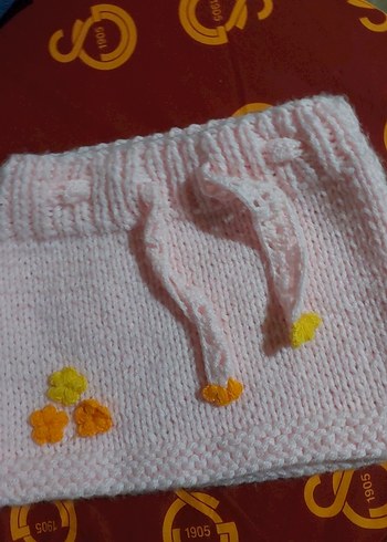 Nakışlı Pembe Bebek etek - Görsel 2