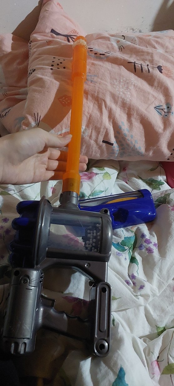 Turuncu ve gri elektrikli süpürge - Görsel 3