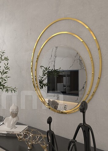 Ayna duvar ayna dekoratif metal çerçeve ayna Dresuar üzeri ayna 
