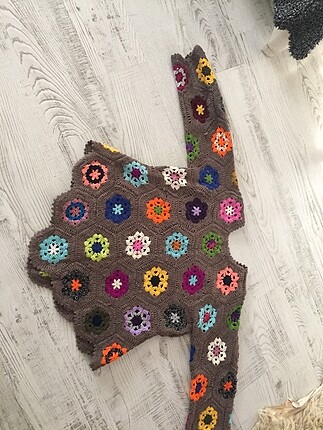 xl Beden Motif örgü kazak