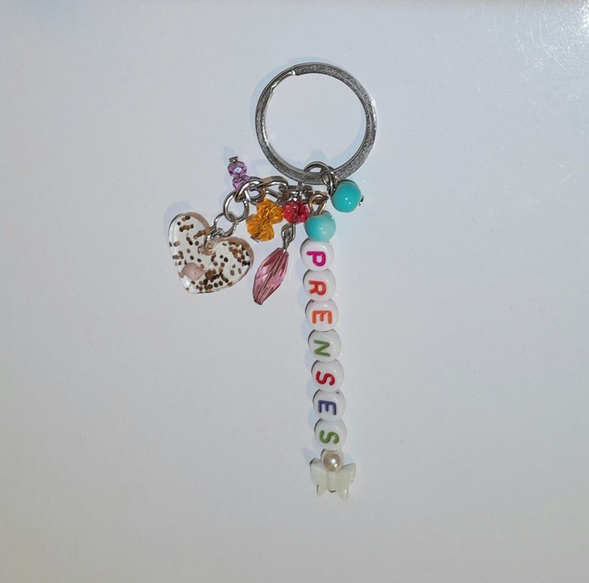 Epoksi Boncuklu Renkli Bohem Anahtarlık - Görsel 2