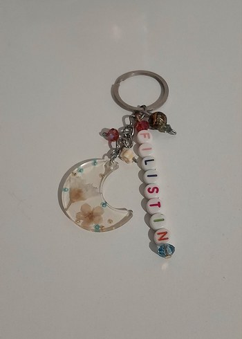 Epoksili Renkli Bohem Anahtarlık - Görsel 2