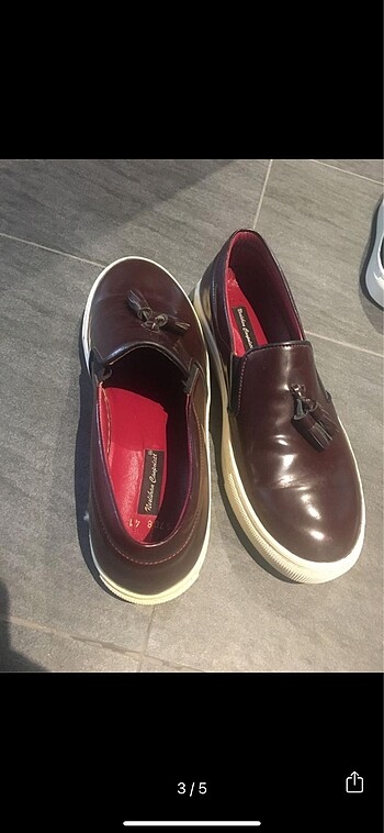 41 Beden bordo loafer