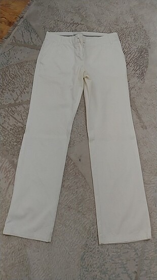 Pantolon beyaz kumaş regular dechino