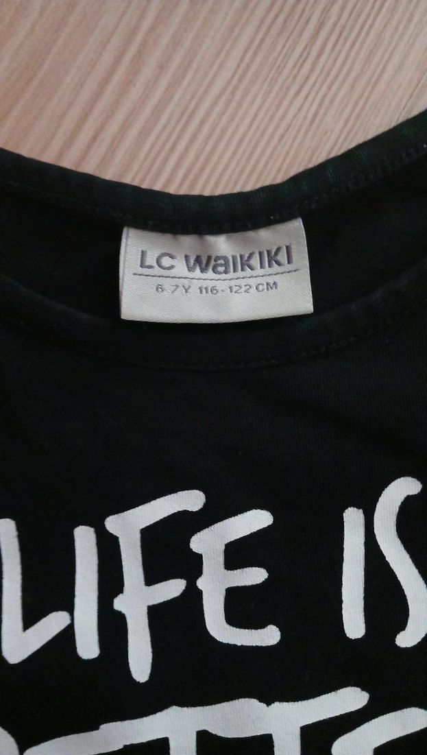 Püsküllü Siyah Kız Tişörtü - Görsel 3