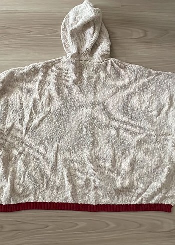 Bohem Nakışlı Rahat Örgü çocuk panço - Görsel 2