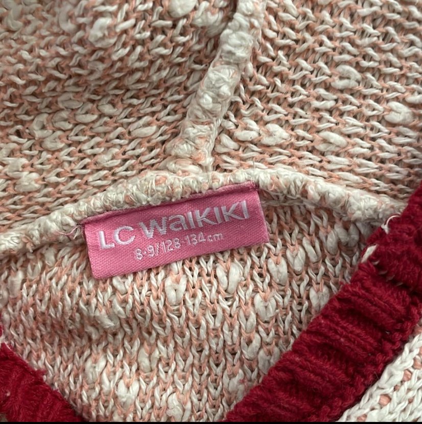 Bohem Nakışlı Rahat Örgü çocuk panço - Görsel 3