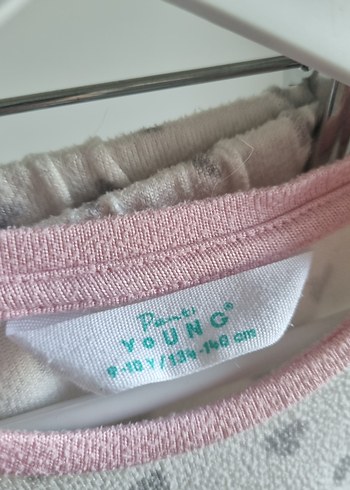 10 Yaş Beden beyaz Renk PENTİ Çocuk Pijama Takımı