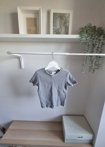 PULL&BEAR Çizgili Dokulu Tişört