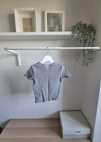 Pull and Bear PULL&BEAR Çizgili Dokulu Tişört