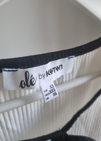 xs Beden KOTON Kısa Kollu Bağcıklı Tişört