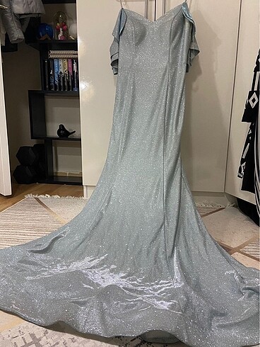 Gece Elbisesi Balık Model Sırt dekolteli