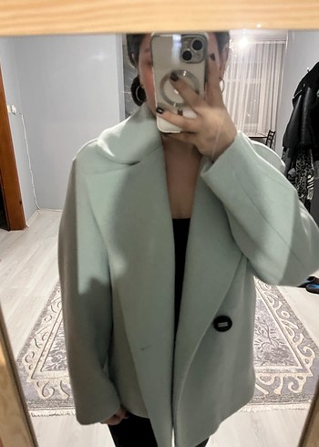 Bej Midi Kadın Ofis Kabanı - Görsel 2