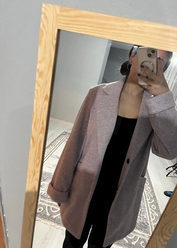 Pembe Midi Kadın Kaban - Görsel 2