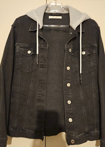 Mavi Jeans Siyah Kapüşonlu Kadın Denim Ceket