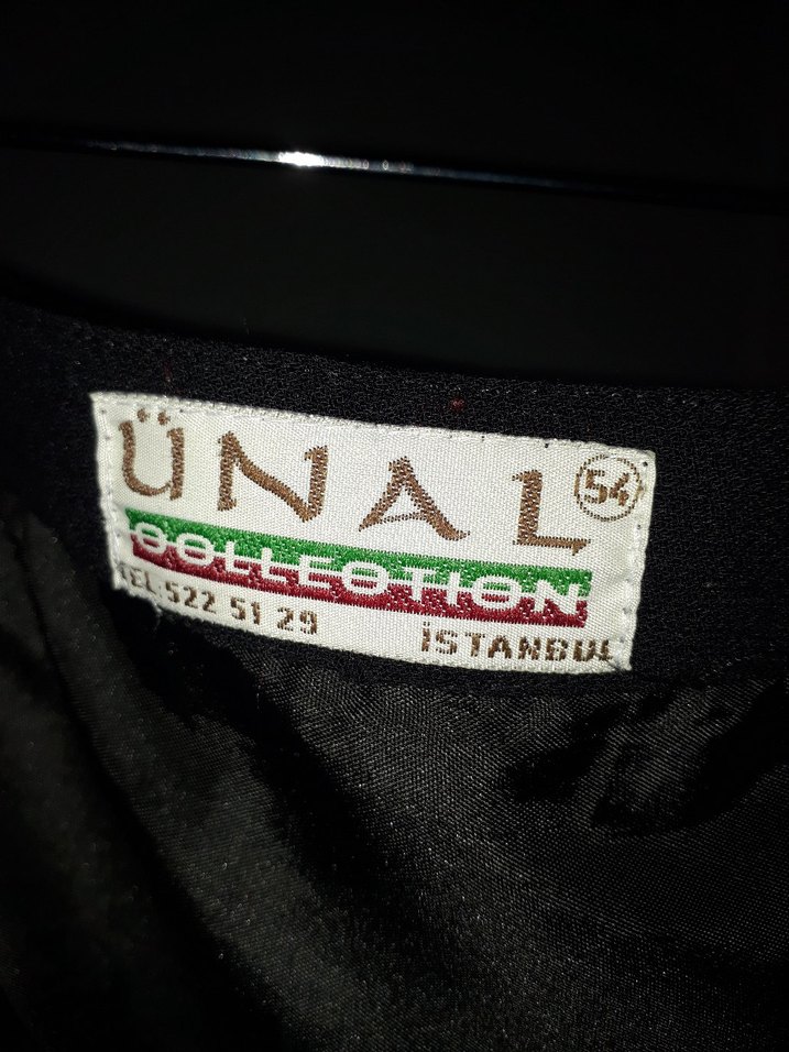 Siyah Midi Kumaş Etek - Görsel 3