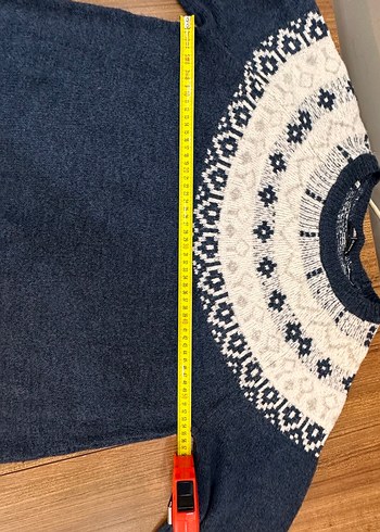 Nakışlı Gri Bohem Triko  Elbisesi - Görsel 2