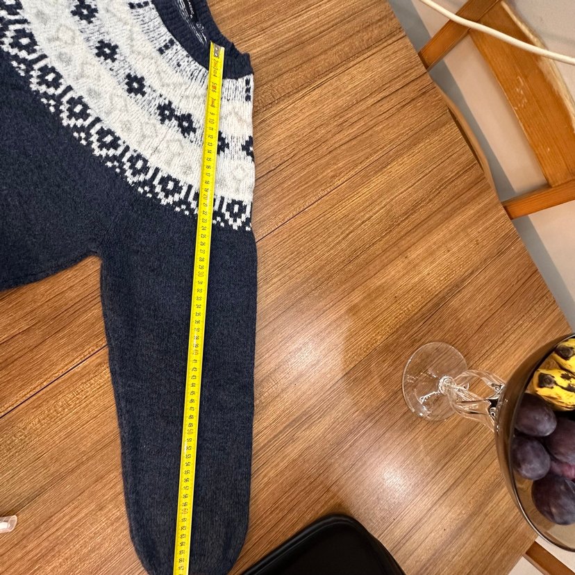 Nakışlı Gri Bohem Triko  Elbisesi - Görsel 4