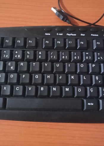 Siyah Avec Kablolu Klavye - Görsel 2