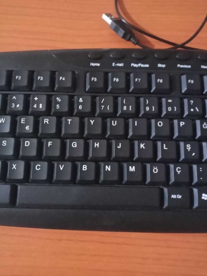 Siyah Avec Kablolu Klavye - Görsel 2