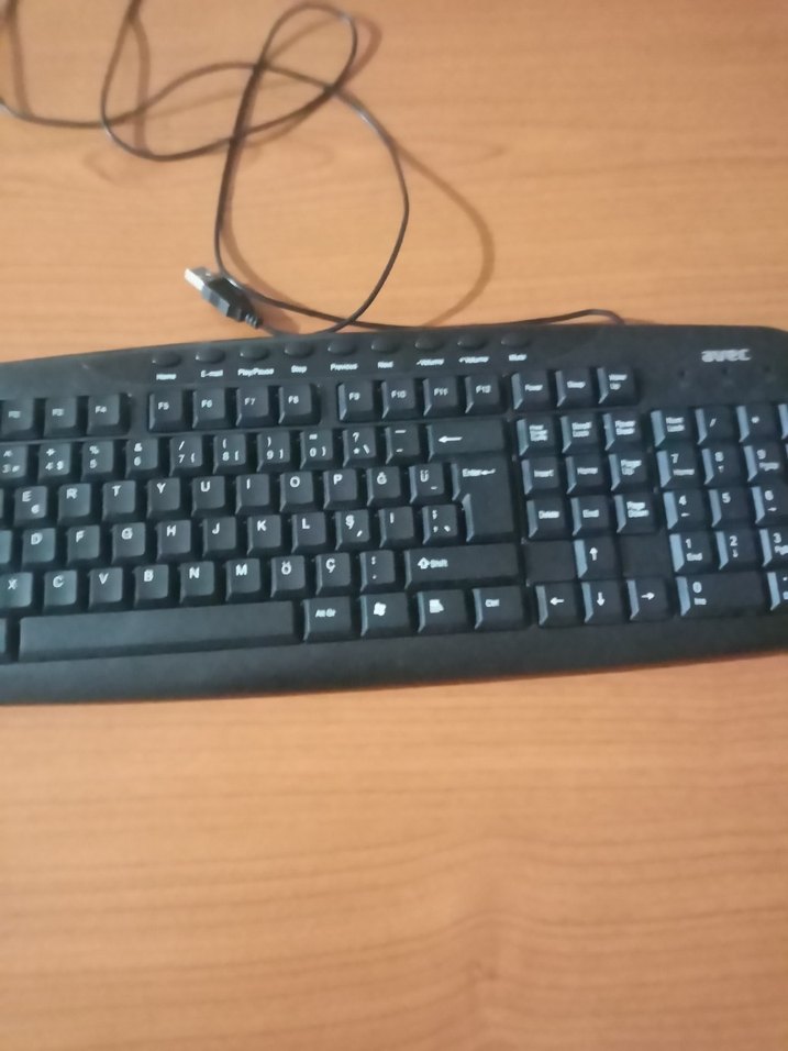 Siyah Avec Kablolu Klavye - Görsel 3