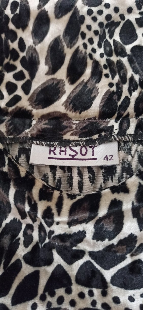 kadın leopar  kısa elbise - Görsel 3