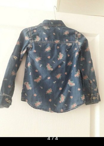 Kız Çocuk kont  Gömlek Uzun Kollu - Görsel 2