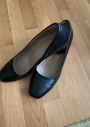 Siyah Kadın Blok Topuklu Stiletto - Görsel 5