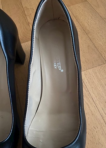 Siyah Kadın Blok Topuklu Stiletto - Görsel 2