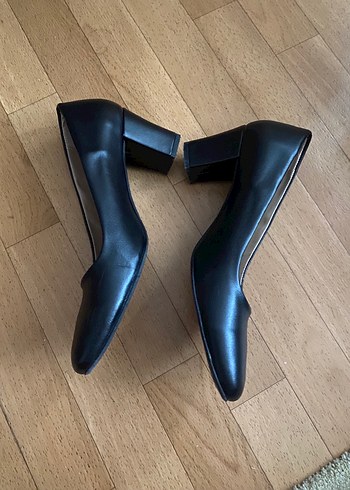 Siyah Kadın Blok Topuklu Stiletto - Görsel 6