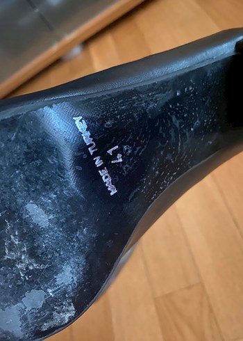 Siyah Kadın Blok Topuklu Stiletto - Görsel 4