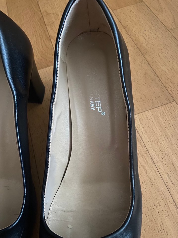 Siyah Kadın Blok Topuklu Stiletto - Görsel 2