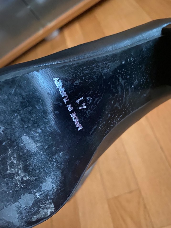 Siyah Kadın Blok Topuklu Stiletto - Görsel 4