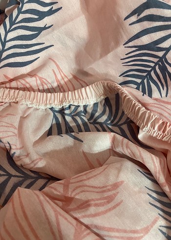 Baskılı Pembe Nevresim ve Çarşaf Seti - Görsel 3