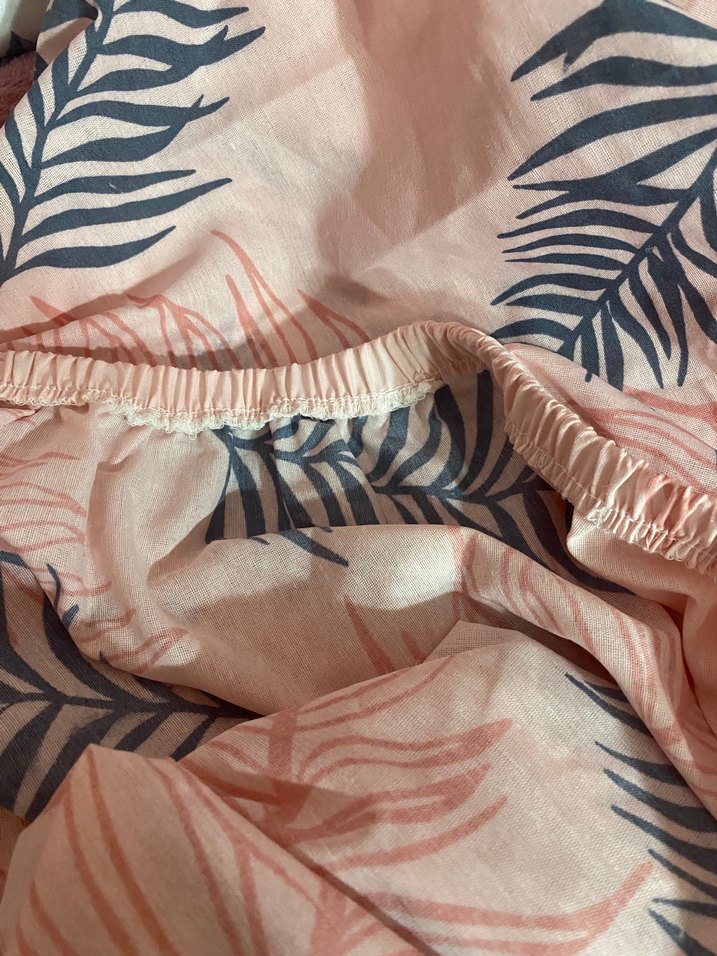 Baskılı Pembe Nevresim ve Çarşaf Seti - Görsel 3