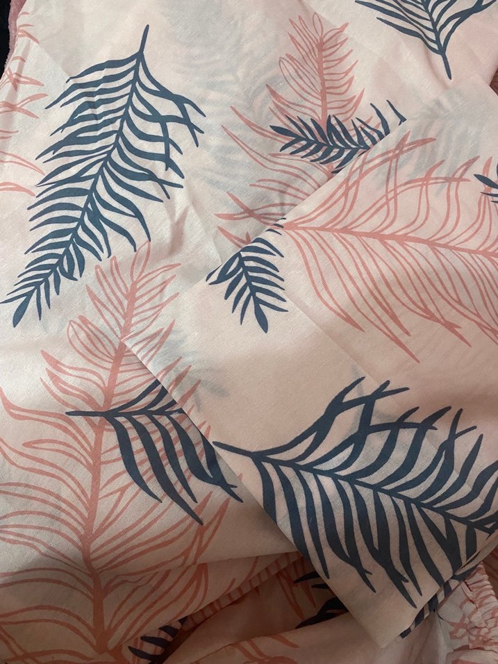 Baskılı Pembe Nevresim ve Çarşaf Seti - Görsel 2