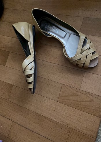 Bej Süet Kadın Babet - Görsel 6