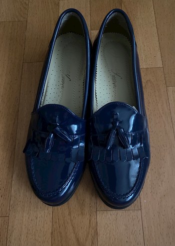 Parlak Mavi Püsküllü Oxford Ayakkabı - Görsel 6