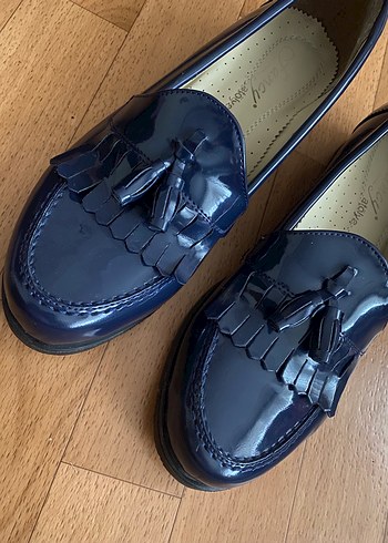Parlak Mavi Püsküllü Oxford Ayakkabı - Görsel 2
