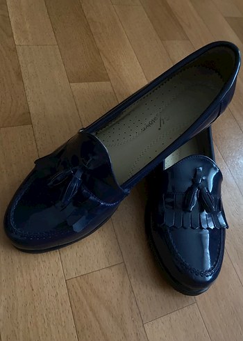 Parlak Mavi Püsküllü Oxford Ayakkabı - Görsel 3